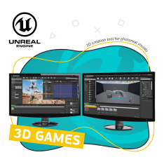 Unreal Engine 4. Игровой движок - КИБЕРшкола программирования для детей, компьютерные курсы для школьников, начинающих и подростков - KIBERone г. Бибирево