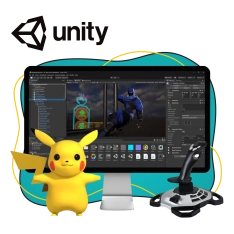Мир игр на Unity 2D на популярном движке + AI-помощники - КИБЕРшкола программирования для детей, компьютерные курсы для школьников, начинающих и подростков - KIBERone г. Бибирево