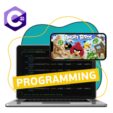 Программирование на C#. Удивительный мир 2D-игр - КИБЕРшкола программирования для детей, компьютерные курсы для школьников, начинающих и подростков - KIBERone г. Бибирево